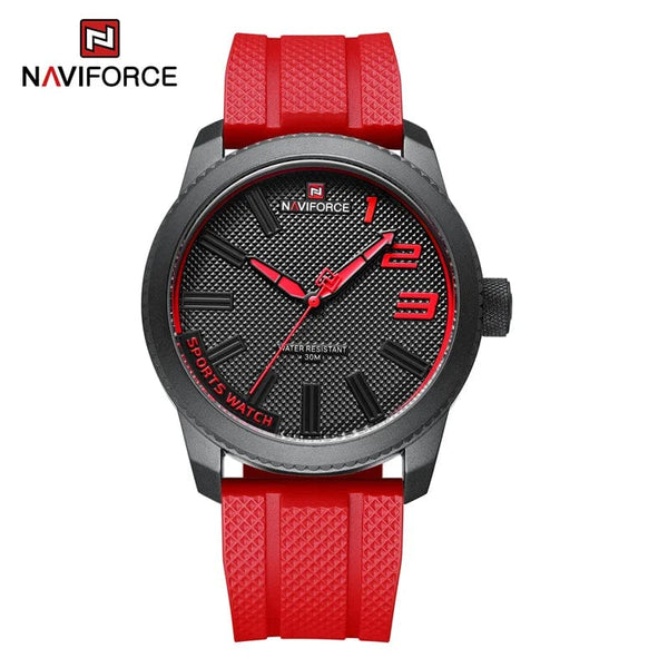 Planet Gates NAVIFORCE Top Luxury Brand Quartz Watch Men Silicone Strap Military Watches 30ATM Waterproof Wristwatch Relogio Masculino 2022