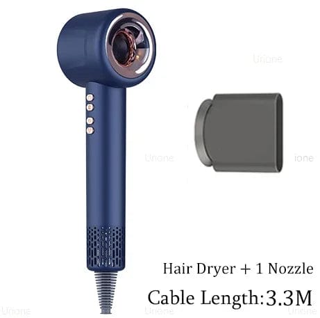 Planet Gates Navy Blue 1 Parts / KR Professional Super Hair Dryer Personal Hair Care Styling Negative ion Salon Tool Constant Anion Electric Leafless Hair Dryers