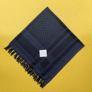 Planet Gates Navy Blue / 110x110cm Women Scarf Bandana, Palestinian Kerchief Shawl Neck, Military Tactical Men's Scarf Keffiyeh Palestine Shemagh Neckwarmer Shemag