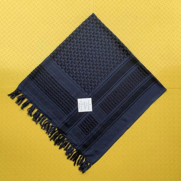 Planet Gates Navy Blue / 110x110cm Women Scarf Bandana, Palestinian Kerchief Shawl Neck, Military Tactical Men's Scarf Keffiyeh Palestine Shemagh Neckwarmer Shemag