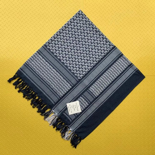 Planet Gates Navy Blue / 110x110cm Women Scarf Bandana, Palestinian Kerchief Shawl Neck, Military Tactical Men's Scarf Keffiyeh Palestine Shemagh Neckwarmer Shemag