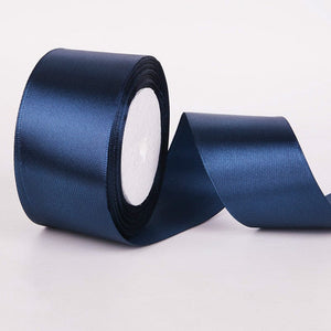 Planet Gates Navy blue / Diameter 40mm 1 Roll, 22meters 4cm Silk Satin Ribbons Crafts Bow Handmade Gift Wrap Party Wedding Christmas Decorations, Ribbons For Bouquets, Craft Supplies, Fabric, Handmade Wedding Bouquets Material, Gift Packaging Materials,