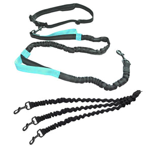 Planet Gates Navy Blue Dog Leash Hands-free Leash Suitable for Pets Running and Walking Dog Harness Collar Jogging Leash Adjustable Multi-Dog Leash Use