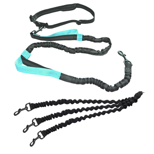 Planet Gates Navy Blue Dog Leash Hands-free Leash Suitable for Pets Running and Walking Dog Harness Collar Jogging Leash Adjustable Multi-Dog Leash Use