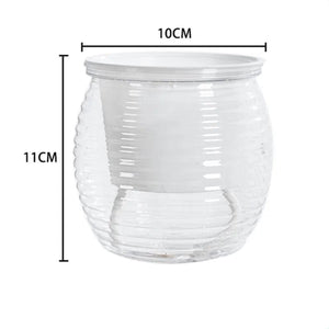 Planet Gates Navy Blue Succulent Hydroponic Plants Pot Self Watering Flowerpot Indoor Mini Planter Pots Tabletop Flower Pot Home Garden Bonsai Decor