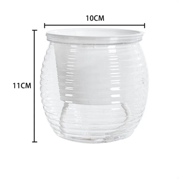 Planet Gates Navy Blue Succulent Hydroponic Plants Pot Self Watering Flowerpot Indoor Mini Planter Pots Tabletop Flower Pot Home Garden Bonsai Decor