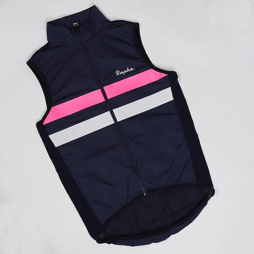 Planet Gates navy / M In stock!2022 Navy New High visibility reflective windproof cycling gilet men or women cycling windbreaker vest with back pocket