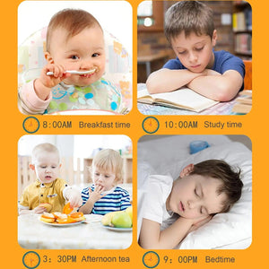 Planet Gates NB111C2 Kids Montessori Wooden Clock Toys Time Learning Teaching Aids Educational Toys For Children Primary School Clever Board Toy