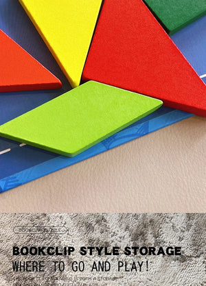 Planet Gates NB138C1 Hot Magnetic 3D Puzzle Geometric Shapes Tangram Jigsaw Board Kids Montessori Games Children Educational Wooden Toys