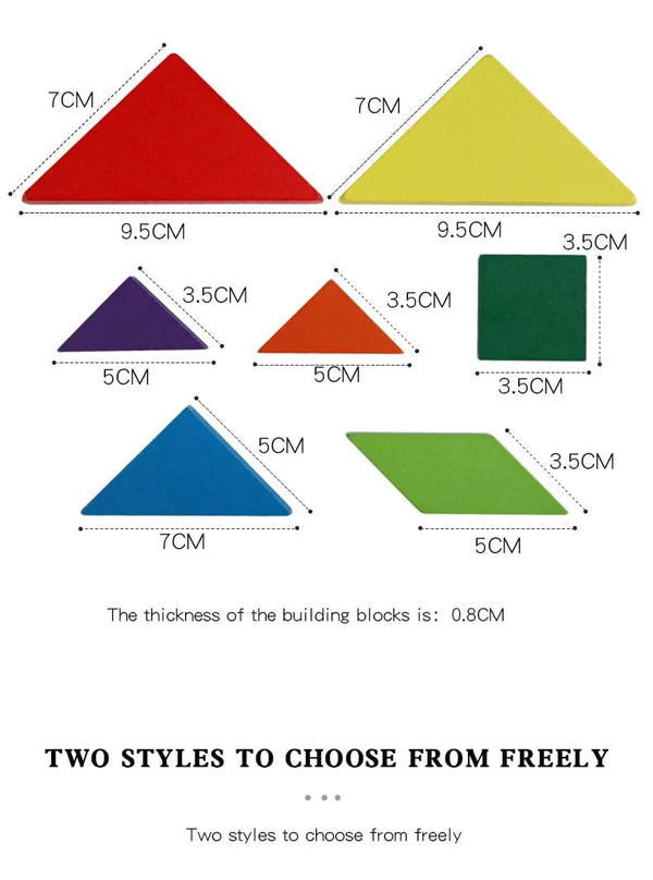 Planet Gates NB138C1 Hot Magnetic 3D Puzzle Geometric Shapes Tangram Jigsaw Board Kids Montessori Games Children Educational Wooden Toys