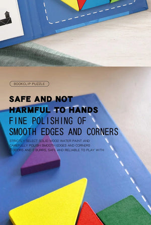 Planet Gates NB138C1 Hot Magnetic 3D Puzzle Geometric Shapes Tangram Jigsaw Board Kids Montessori Games Children Educational Wooden Toys