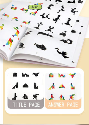 Planet Gates NB138C1 Hot Magnetic 3D Puzzle Geometric Shapes Tangram Jigsaw Board Kids Montessori Games Children Educational Wooden Toys