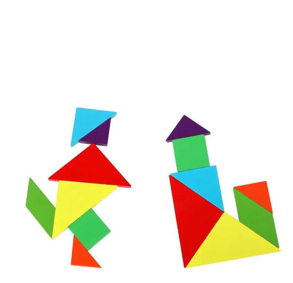 Planet Gates NB138C1 Magnetic 3D Puzzle Book Geometric Shapes Tangram Jigsaw Board Kids Montessori Games Baby Educational Wooden Toys Gifts For Kids