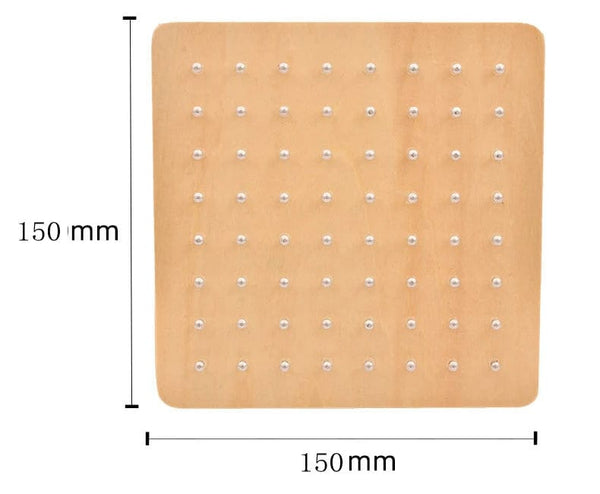 Planet Gates NB205C1 Montessori Geometry Math Teaching Aids For Children Shape Pegboard Puzzle Game Early Childhood Educational Wooden Toys Gifts