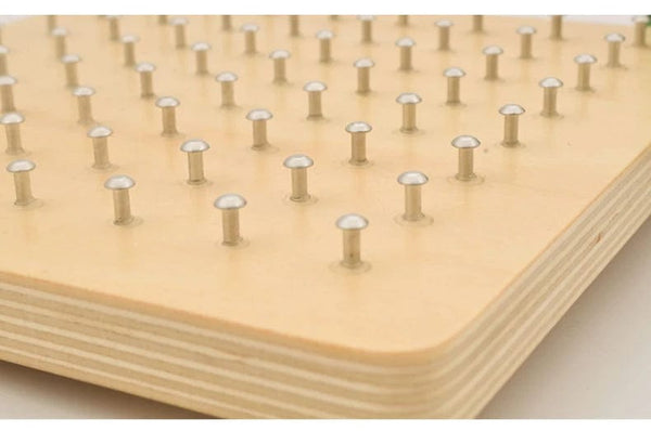 Planet Gates NB205C1 Wooden Geometry Puzzle Nail Board Graphics Geometric Creative Math Montessori Toy for for Children's Early Education