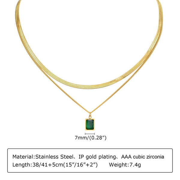 Planet Gates NC-1084GG Gold Plated Lariat Necklace for Women, Double Laryered Long Chain Drop Pendant Choker Necklaces Fashion Gifts