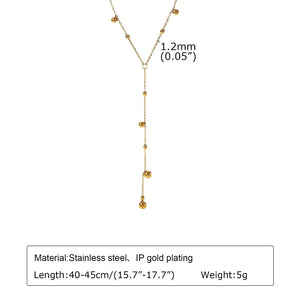 Planet Gates NC-1438G Gold Plated Lariat Necklace for Women, Double Laryered Long Chain Drop Pendant Choker Necklaces Fashion Gifts