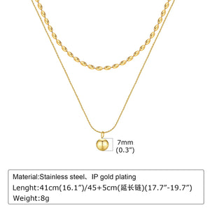 Planet Gates NC-1485G Gold Plated Lariat Necklace for Women, Double Laryered Long Chain Drop Pendant Choker Necklaces Fashion Gifts