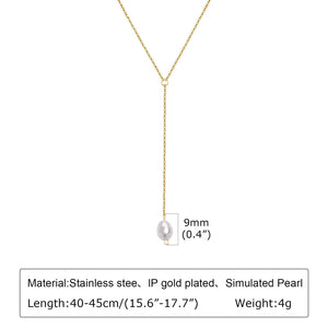Planet Gates NC-1568G Gold Plated Lariat Necklace for Women, Double Laryered Long Chain Drop Pendant Choker Necklaces Fashion Gifts