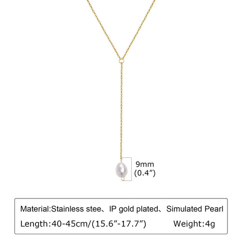 Planet Gates NC-1568G Gold Plated Lariat Necklace for Women, Double Laryered Long Chain Drop Pendant Choker Necklaces Fashion Gifts