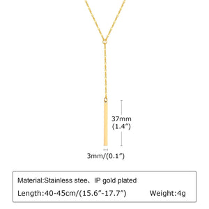 Planet Gates NC-1569G Gold Plated Lariat Necklace for Women, Double Laryered Long Chain Drop Pendant Choker Necklaces Fashion Gifts