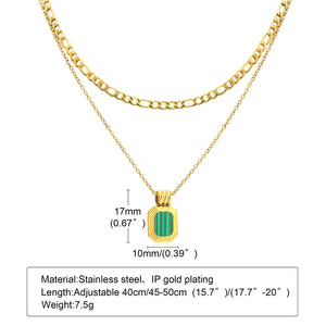 Planet Gates NC-849GG Gold Plated Lariat Necklace for Women, Double Laryered Long Chain Drop Pendant Choker Necklaces Fashion Gifts