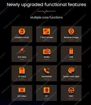 Planet Gates ND1-CP-CAM Navifly ND1 2 din Car Radio 7" HD Touch Screen Autoradio Multimedia Player Universal Car Stereo MP5 Player BT SWC TF FM Camera