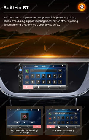 Planet Gates ND1-CP-CAM Navifly ND1 2 din Car Radio 7" HD Touch Screen Autoradio Multimedia Player Universal Car Stereo MP5 Player BT SWC TF FM Camera