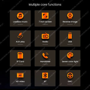 Planet Gates ND2-CAM Navifly ND2 Universal 1Din Car Radio Stereo 7inch HD Touch Screen Multimedia Player BT Autoaudio FM Receiver Mirror Link Monitor