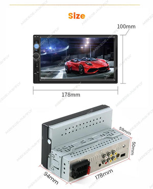 Planet Gates ND2-CAM Navifly ND2 Universal 1Din Car Radio Stereo 7inch HD Touch Screen Multimedia Player BT Autoaudio FM Receiver Mirror Link Monitor