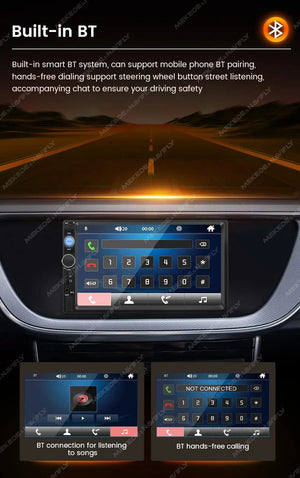 Planet Gates ND2-CAM Navifly ND2 Universal 1Din Car Radio Stereo 7inch HD Touch Screen Multimedia Player BT Autoaudio FM Receiver Mirror Link Monitor