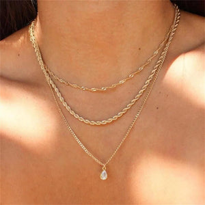 Planet Gates NE-0053-18 Vintage Silver-plate Geometric Exaggerated Artificial Pearl Chain Necklace For Women Female Fashion Boho Y2K Girl Jewelry Gift