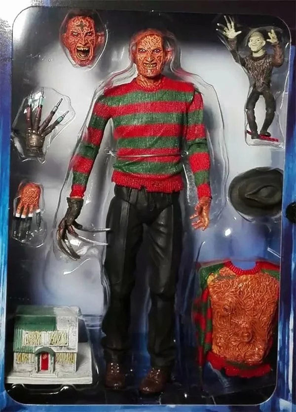 Planet Gates NECA Freddy Krueger Action Figure Collectible Model Toy Halloween Horror Christmas Gifts