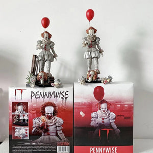 Planet Gates NECA Pennywise Joker Action Figure Toy Doll Horror Halloween Christmas Gift 18cm Bookshelf Ornament