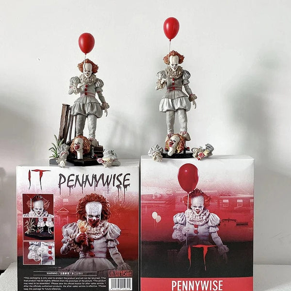 Planet Gates NECA Pennywise Joker Action Figure Toy Doll Horror Halloween Christmas Gift 18cm Bookshelf Ornament