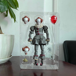 Planet Gates NECA Pennywise Joker Action Figure Toy Doll Horror Halloween Christmas Gift 18cm Bookshelf Ornament