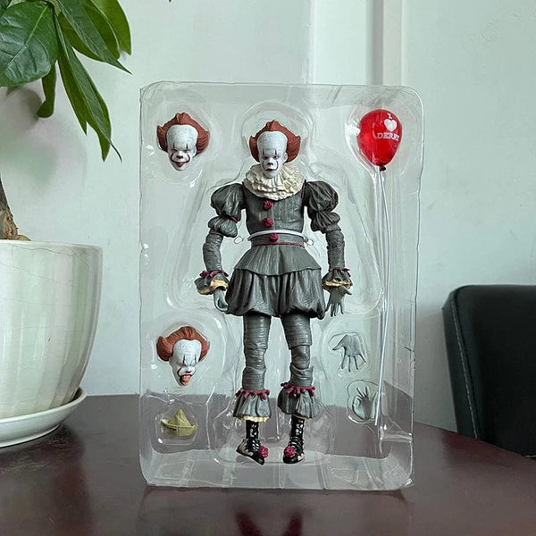 Planet Gates NECA Pennywise Joker Action Figure Toy Doll Horror Halloween Christmas Gift 18cm Bookshelf Ornament