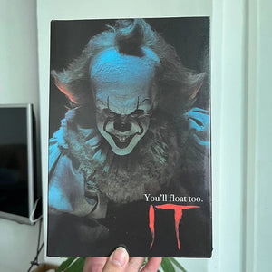 Planet Gates NECA Pennywise Joker Action Figure Toy Doll Horror Halloween Christmas Gift 18cm Bookshelf Ornament