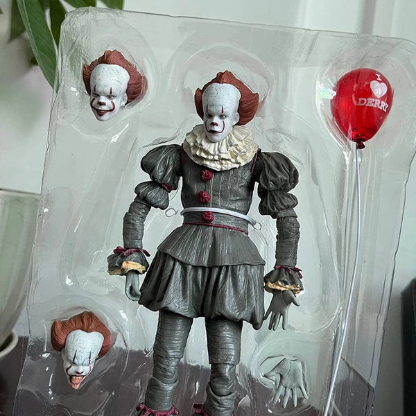 Planet Gates NECA Pennywise Joker Action Figure Toy Doll Horror Halloween Christmas Gift 18cm Bookshelf Ornament