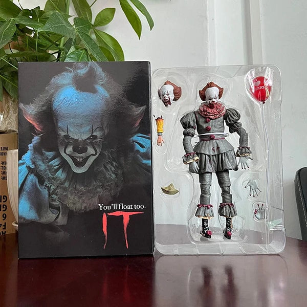 Planet Gates NECA Pennywise Joker Action Figure Toy Doll Horror Halloween Christmas Gift 18cm Bookshelf Ornament