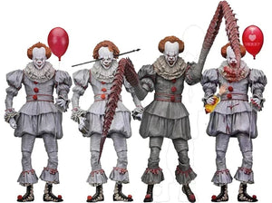 Planet Gates NECA Pennywise Joker Action Figure Toy Doll Horror Halloween Christmas Gift 18cm Bookshelf Ornament