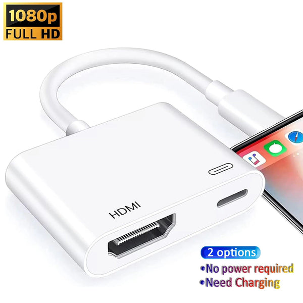 Planet Gates need power supply 8Pin Port to HDMI Adapter 1080P Screen Converter Compatible iPhone to HDMI Adapter for iPhone iPod Models TV Monitors Projector