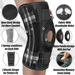 Planet Gates NEENCA Knee Brace for Knee Pain Knee Support with Side Stabilizers Men&Women Arthritis Meniscus Tear ACL PCL Runner Sports