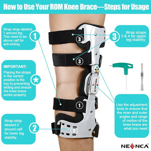 Planet Gates NEENCA OA Unloader Knee Brace Support for Arthritis Pain Osteoarthritis Cartilage Defect Repair Avascular Necrosis