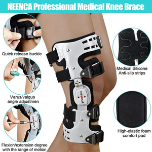 Planet Gates NEENCA OA Unloader Knee Brace Support for Arthritis Pain Osteoarthritis Cartilage Defect Repair Avascular Necrosis