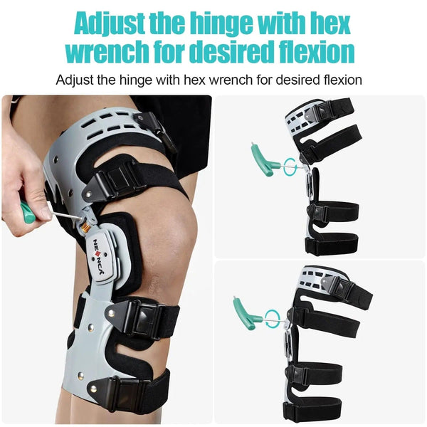 Planet Gates NEENCA OA Unloader Knee Brace Support for Arthritis Pain Osteoarthritis Cartilage Defect Repair Avascular Necrosis