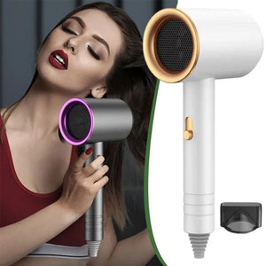 Planet Gates Negative Ion Hair Care Hair Dryer Professional Blue Light Collagen Electric Hair Brush Turbocharged Quick Drying Low Noise Dryer