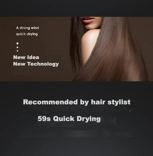 Planet Gates Negative Ion Hair Care Hair Dryer Professional Blue Light Collagen Electric Hair Brush Turbocharged Quick Drying Low Noise Dryer