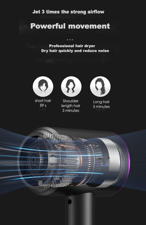 Planet Gates Negative Ion Hair Care Hair Dryer Professional Blue Light Collagen Electric Hair Brush Turbocharged Quick Drying Low Noise Dryer
