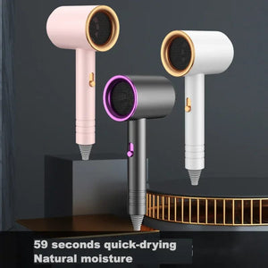 Planet Gates Negative Ion Hair Care Hair Dryer Professional Blue Light Collagen Electric Hair Brush Turbocharged Quick Drying Low Noise Dryer